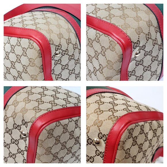 Gucci Boston Medium Canvas Crossbody and Shoulder Bag 650-092625 - Picture 9 of 14